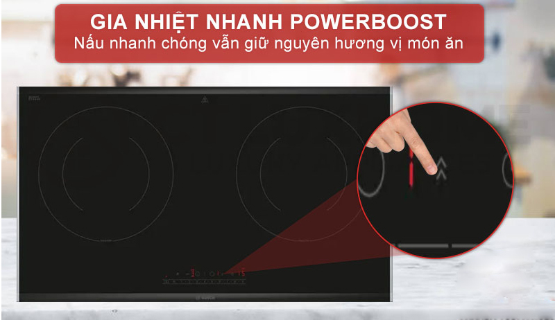 Nấu nướng nhanh chóng, tiết kiệm thời gian với gia nhiệt nhanh PowerBoost