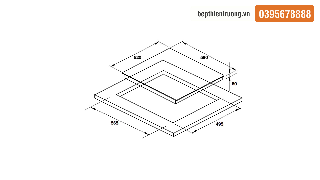 Bếp từ Hafele 3 vùng nấu HC-I6032B