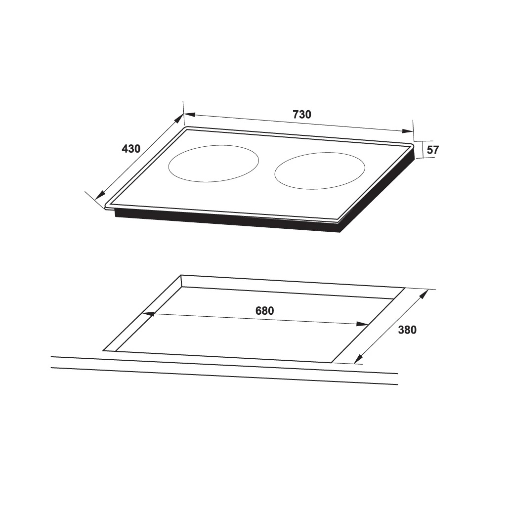 Bếp từ 2 vùng nấu Hafele HC-I3732A