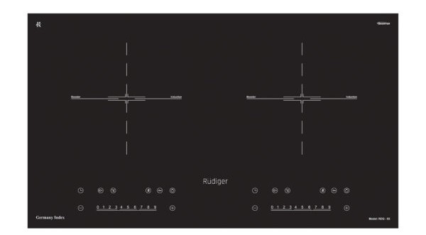 Bếp Từ Đôi Rudiger RDG-85 – Chuẩn Đức Cho Không Gian Bếp Hiện Đại