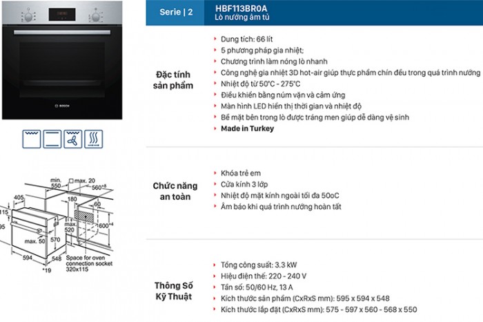 Bosch HBF113BR0A Series 2