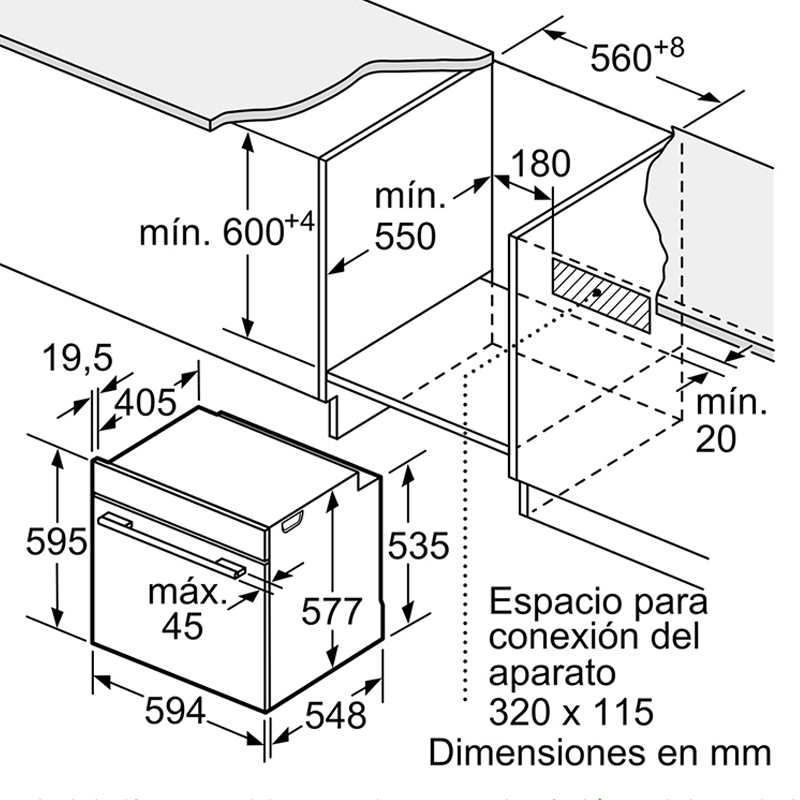 Lò nướng Bosch HBG635NS1