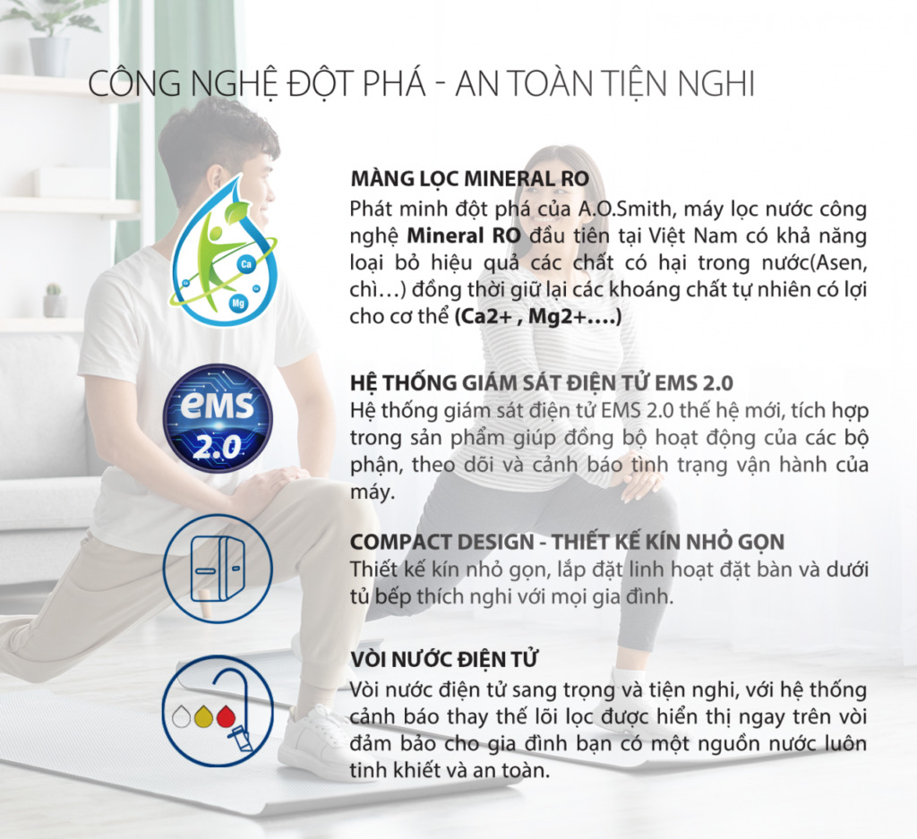 Máy Lọc Nước A. O. Smith VITA Plus