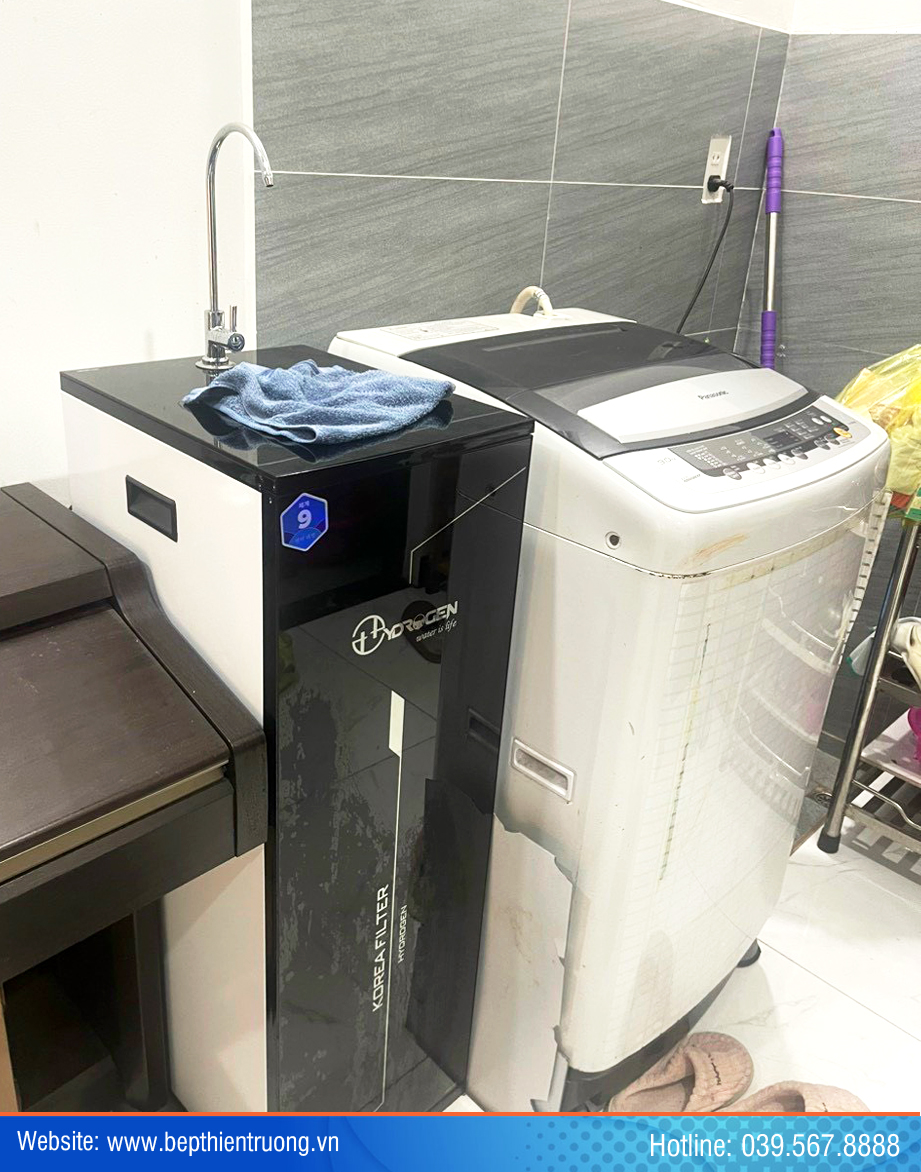 Máy lọc nước Hydrogen hiện đại với thiết kế sang trọng, phù hợp mọi không gian bếp