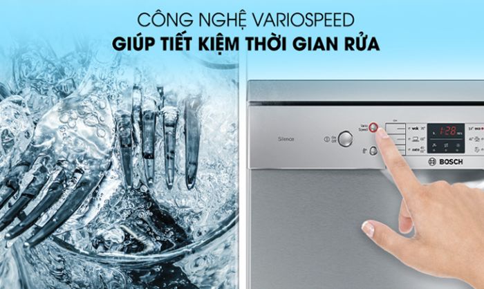 Rửa nhanh hơn và hiệu quả hơn với máy rửa bát Bosch SMS46GI01P