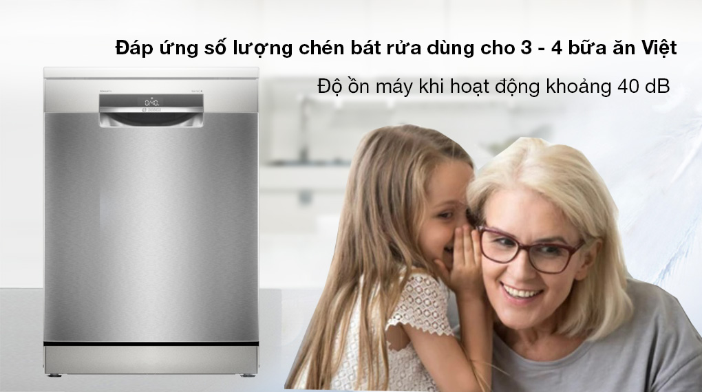 MÁY RỬA BÁT ĐỘC LẬP BOSCH SMS6ECI11E SERIE 6 SẤY HÉ CỬA