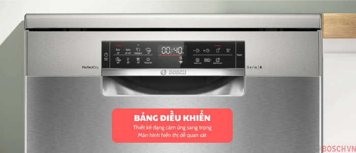 Bảng điều khiển của Máy rửa bát Bosch SMS6ZCI16E