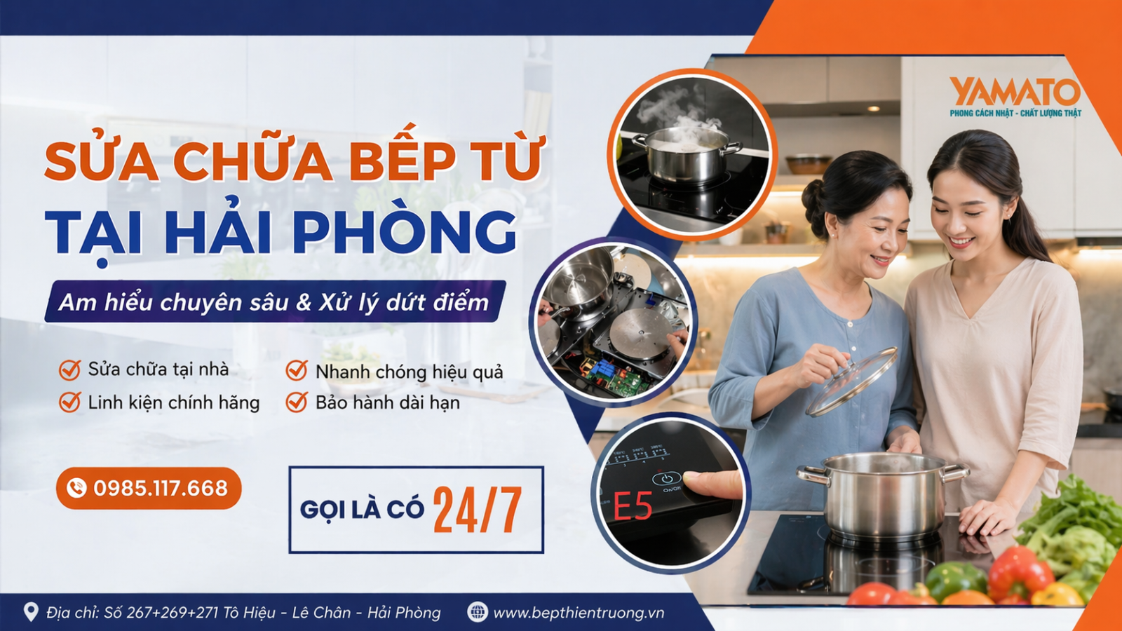 Sửa Bếp Từ Tại Hải Phòng Uy tín - Giá rẻ - Hỗ trợ 24/7 