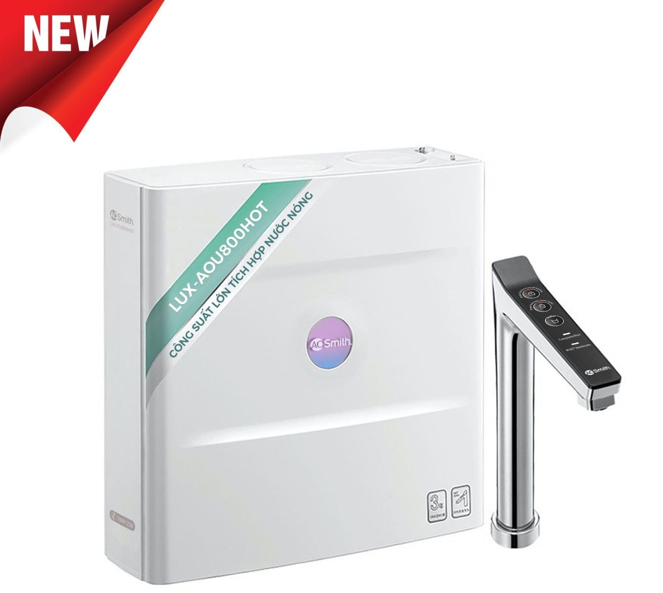 Máy Lọc Nước Đặt Gầm Công Suất Lớn A. O. Smith ROSS™ LUX-AOU800HOT 
