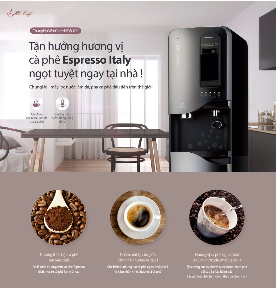 Máy lọc nước ChungHo New Whi Caffe 700