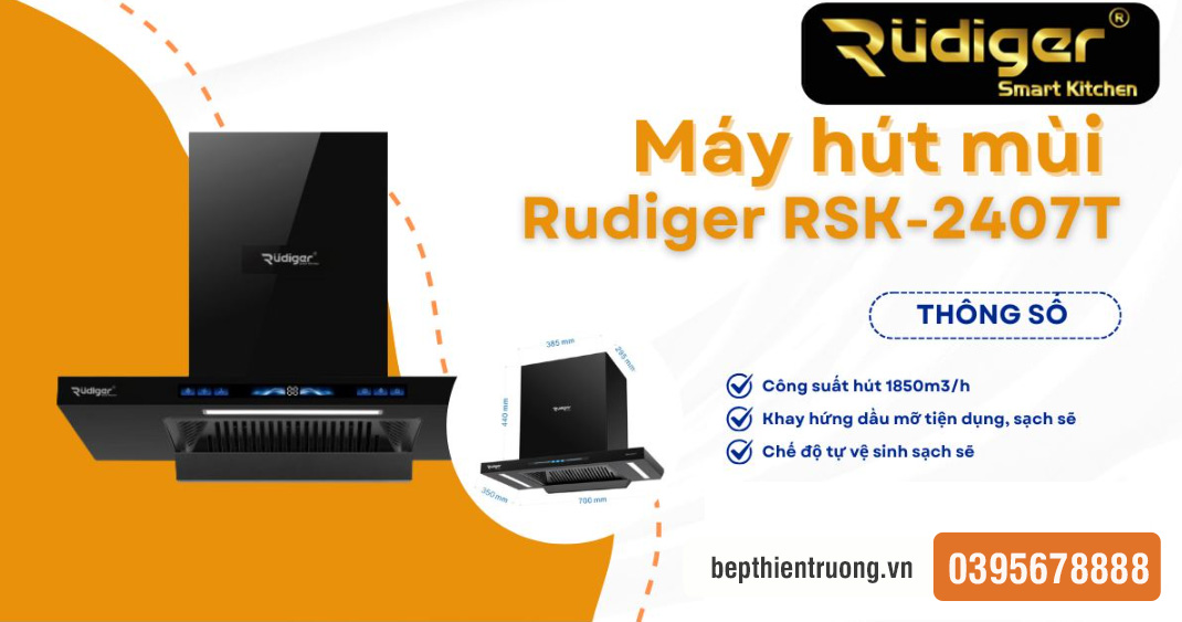Máy Hút Mùi Kính Phẳng Rudiger RSK-2407T