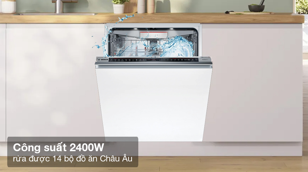 Máy rửa bát âm tủ Bosch SMD8TCX01E Serie 8