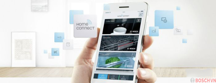 Kết nối HomeConnect tiện lợi trên Máy rửa bát Bosch SMS6ZCI16E