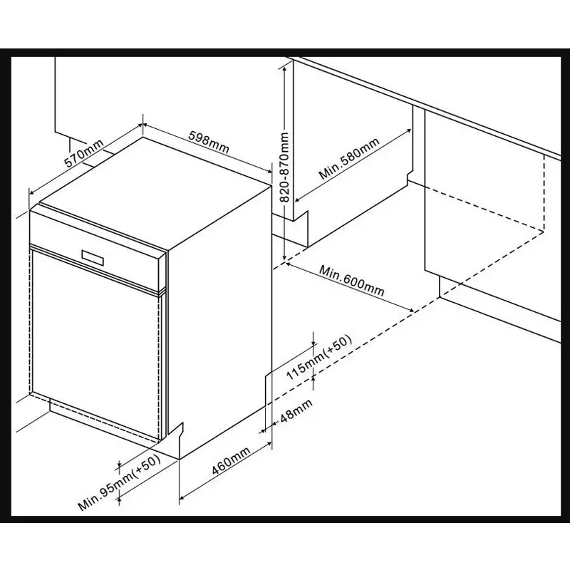 Máy rửa bát Fagor 3LVF-62BSI