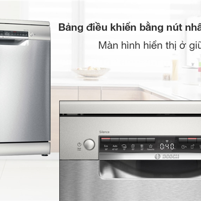 MÁY RỬA BÁT ĐỘC LẬP BOSCH SMS4HMI07E SERIE 4 14 BỘ