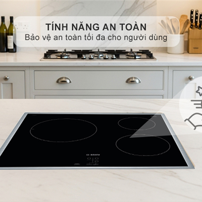BẾP TỪ ÂM 3 VÙNG NẤU BOSCH PUC64RAA5E SERIES 2 4600W