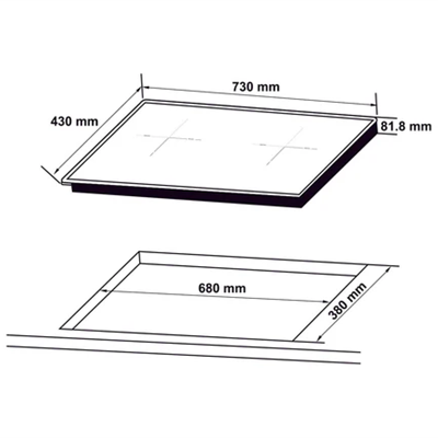 Bếp từ 2 vùng nấu Hafele HC-I7365B