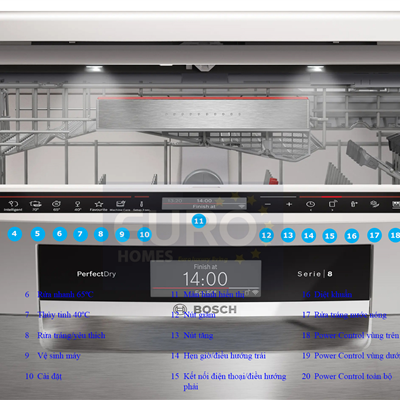 Máy rửa bát Bosch SMS8ZDI86M serie 8 bảo hành chính hãng| New 2026