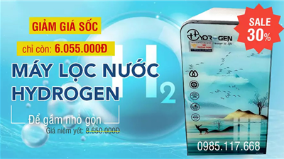 MÁY LỌC NƯỚC ĐỂ GẦM BẾP HYDROGEN | GIẢM SỐC SALE 30%