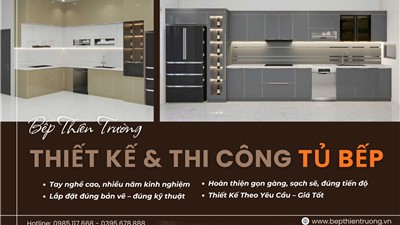Chuyên Thi Công Tủ Bếp Cao Cấp - Lắp Đặt Tủ Bếp Chuyên Nghiệp Tại Hải Phòng