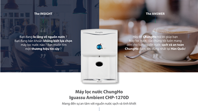 Vì Sao Máy Lọc Nước ChungHo AMBIENT CHP-1270D Được Nhiều Gia Đình Lựa Chọn Hiện Nay?