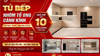 Cung Cấp Tủ Bếp Nhôm Tổ Ong Cánh Kính Cao Cấp – Bếp Thiên Trường|Giá chỉ 10 triệu đồng/mét dài 