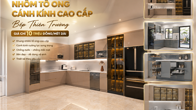 Tủ Bếp Nhôm Tổ Ong Cánh Kính Cao Cấp – Giải Pháp Nội Thất Hiện Đại Cho Mọi Không Gian Bếp